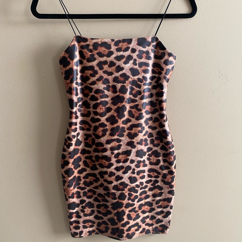 Printed mini dress